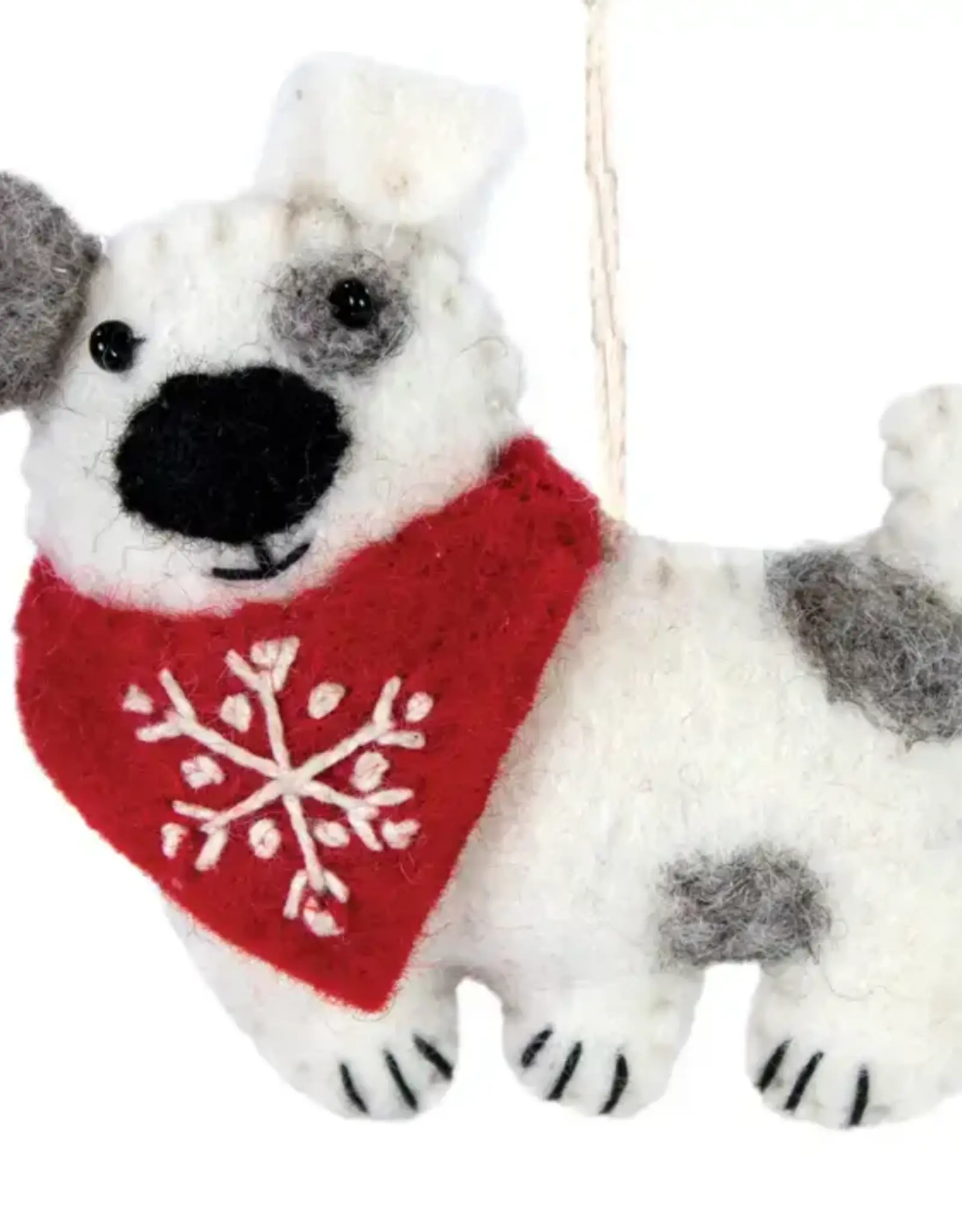 DZI Handmade Snowflake Ornament- Patches