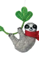 DZI Handmade Snowflake Ornament- Sloth