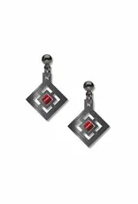 David Howell & Company Window On Design Red Earrings