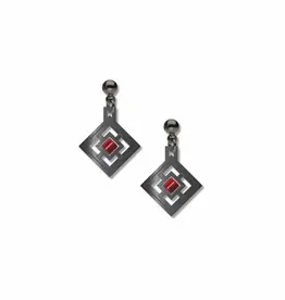 David Howell & Company Window On Design Red Earrings