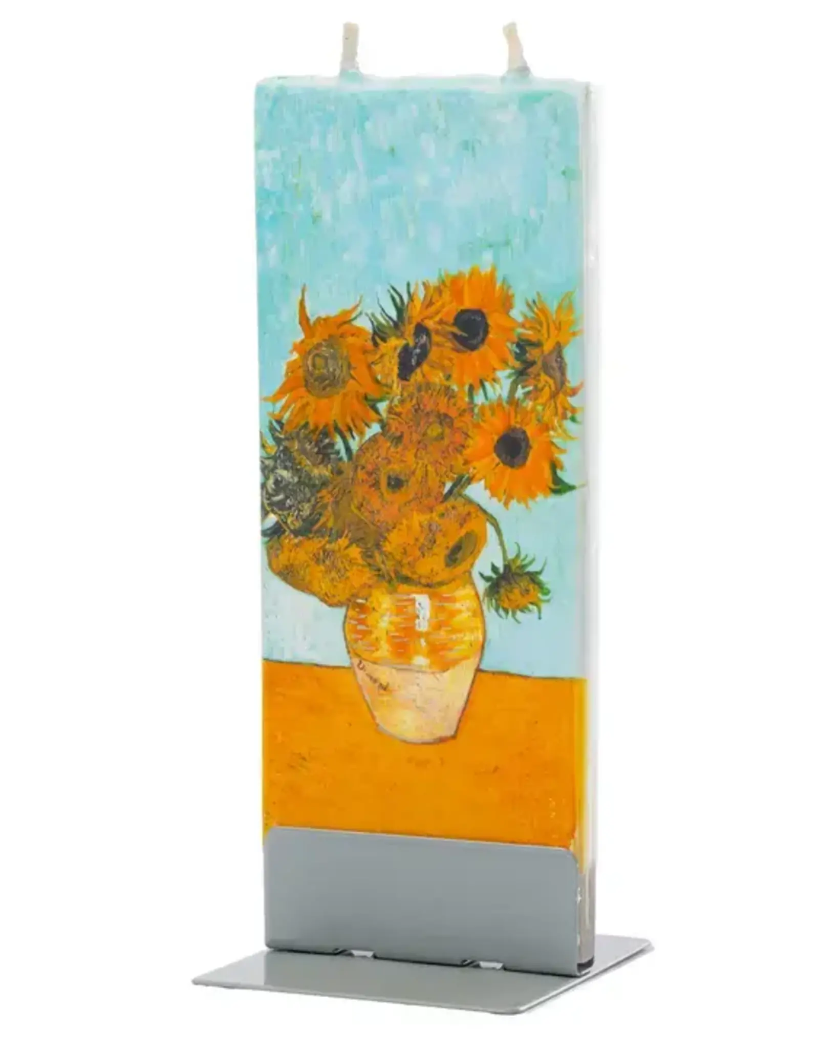 Flatyz Flat Handmade Candle- Van Gogh Sunflowers
