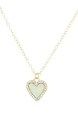 Kamaria Mini Opal Heart NL- Crystals, White