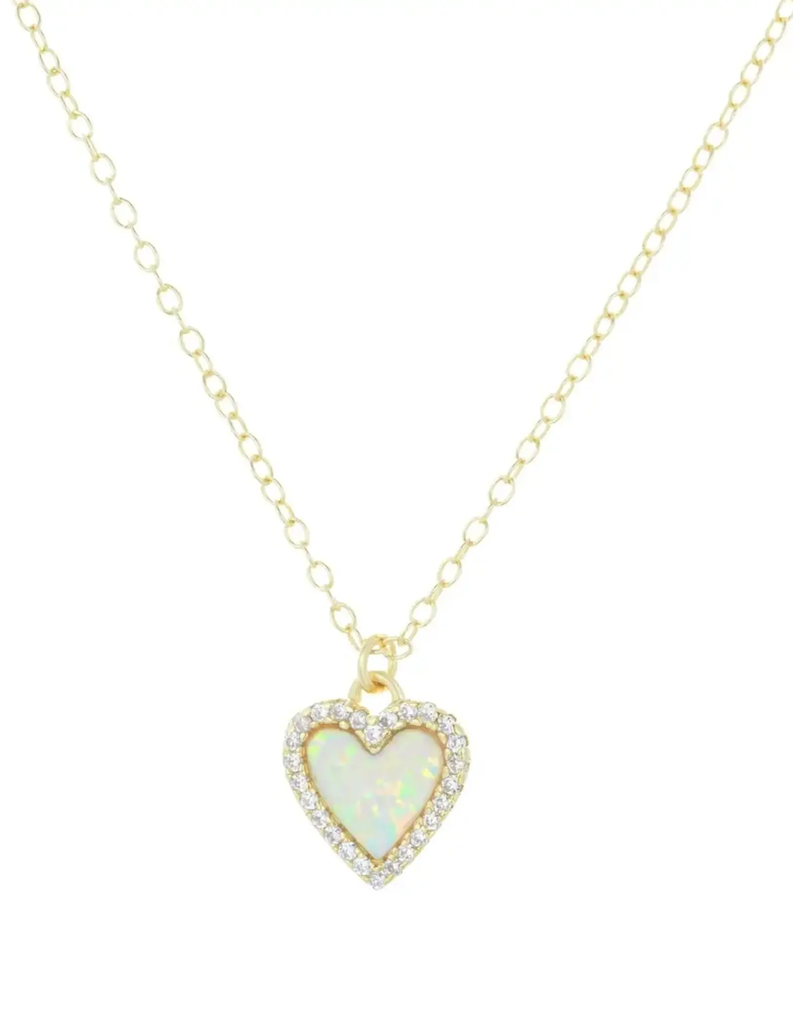 Kamaria Mini Opal Heart NL- Crystals, White