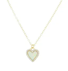 Kamaria Mini Opal Heart NL- Crystals, White