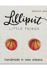 Lilliput Basketball Earrings