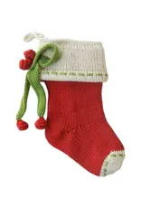 Melange Collection Mini Bow Stocking, 7" Red