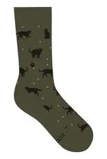 Conscious Step Socks That Save Cats Green- Medium