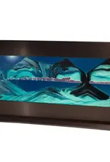 Exotic Sands Black Anodized Metal - Rectangle Ocean Blue