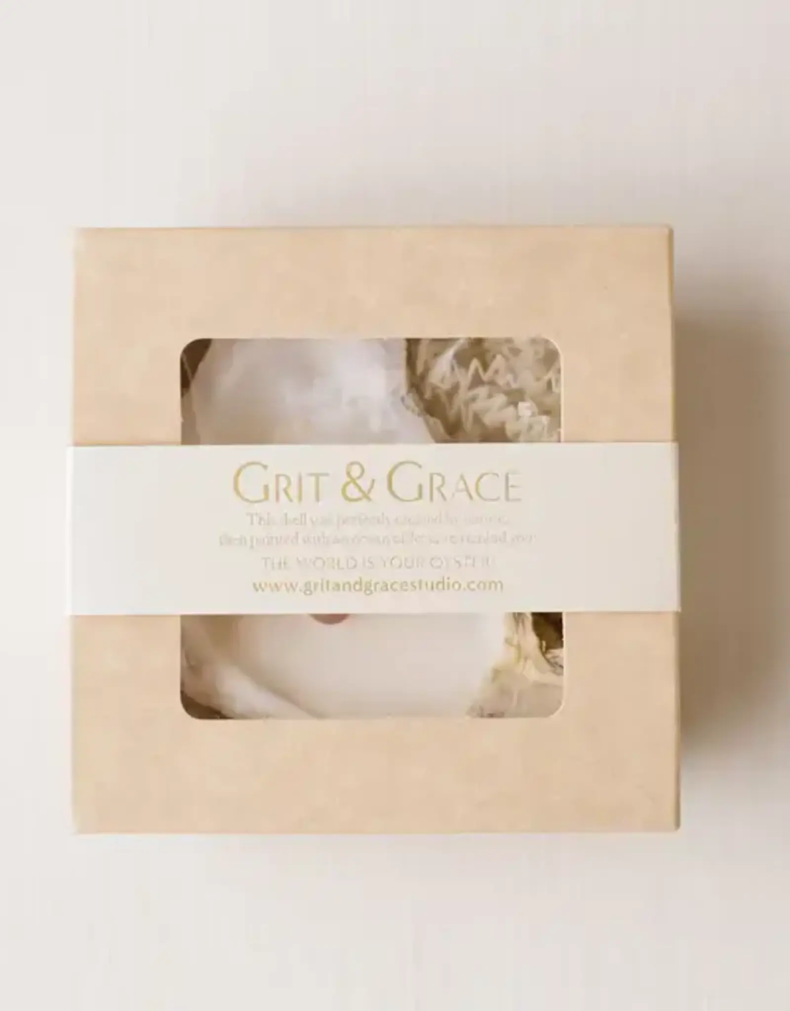 Grit + Grace Oyster Shell Candle - Lavender