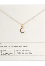 Becoming Jewelry Love You To The Moon-Gold Fill