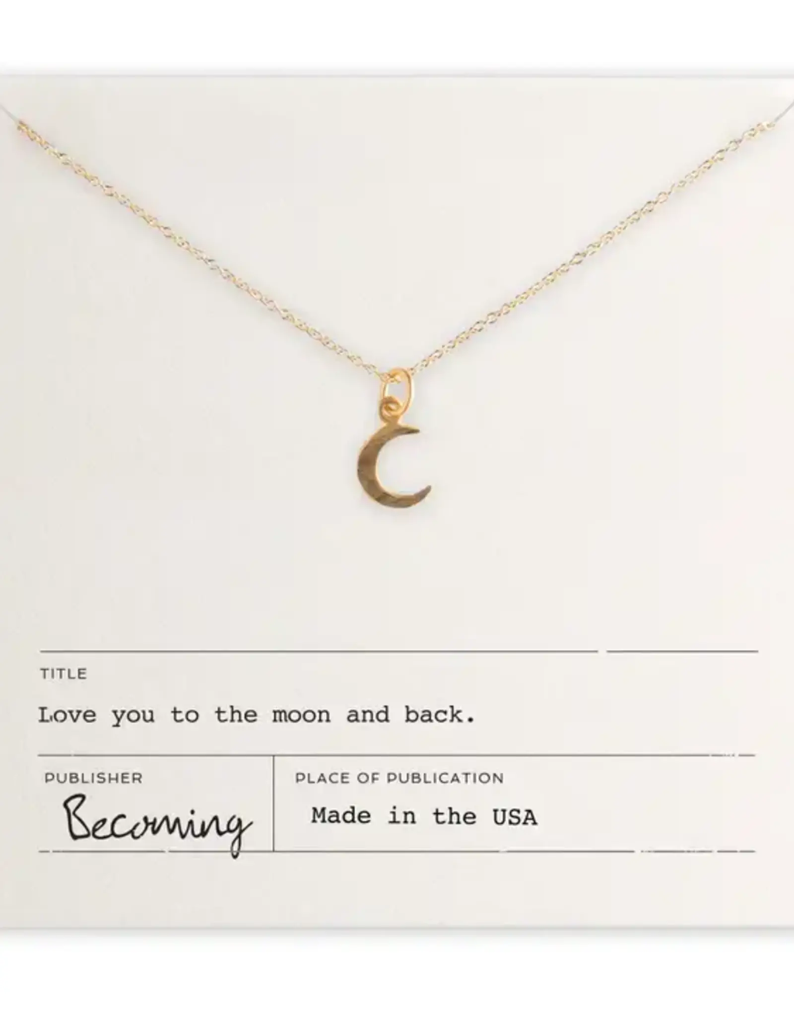 Becoming Jewelry Love You To The Moon-Gold Fill