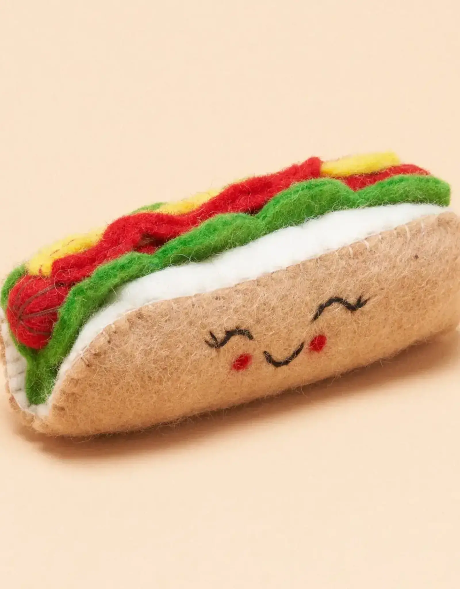 Gone To The Dogs Hot Dog Squeaker Toy