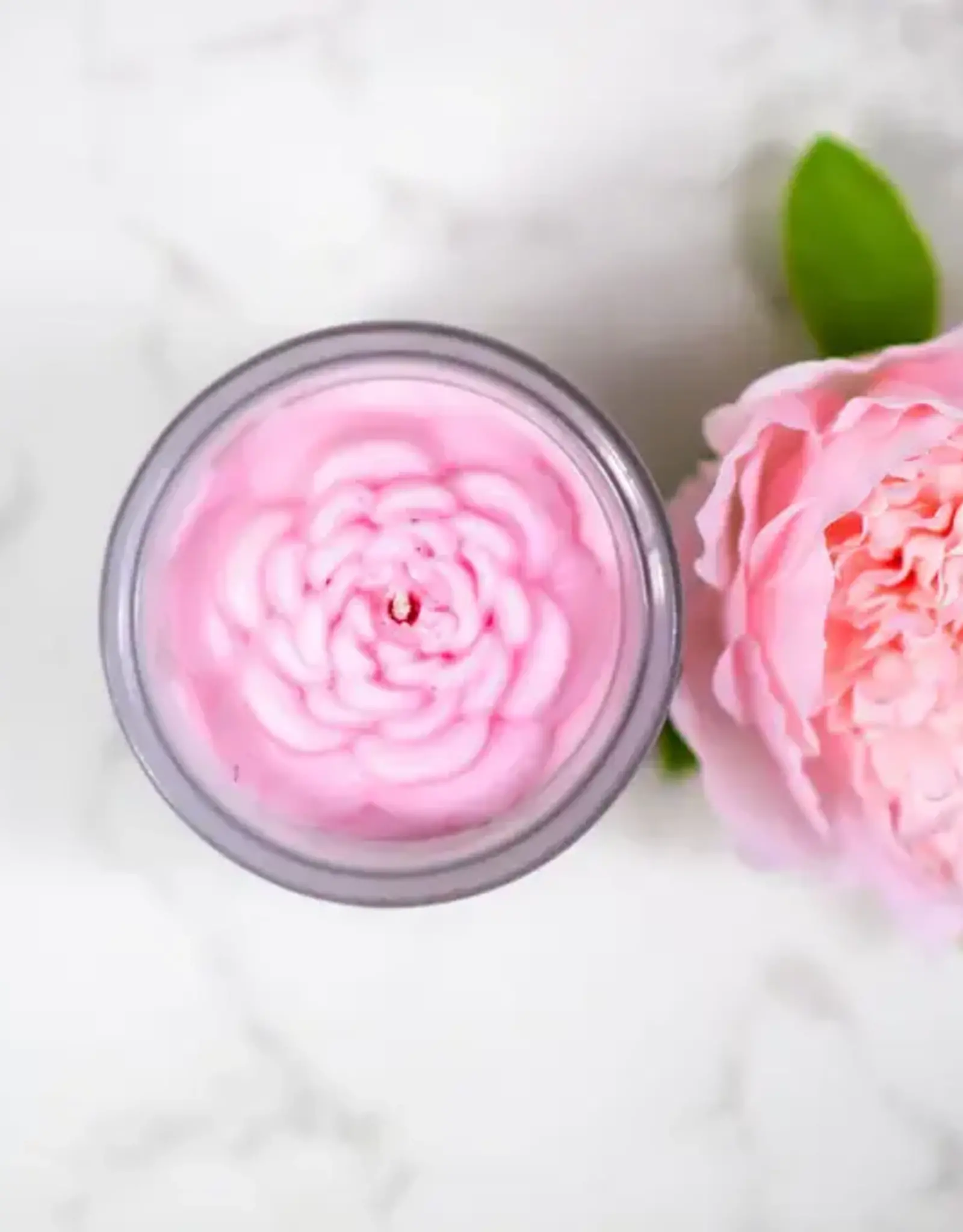 Multifaceted Flower Candle- Peony 8 oz