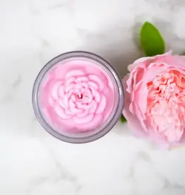 Multifaceted Flower Candle- Peony 8 oz