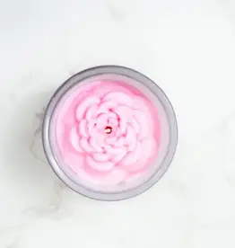 Multifaceted Flower Candle- Peony 2.5 oz
