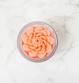Multifaceted Flower Candle- Ranunculus 2.5 oz