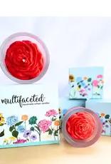 Multifaceted Flower Candle- Rose 2.5 oz