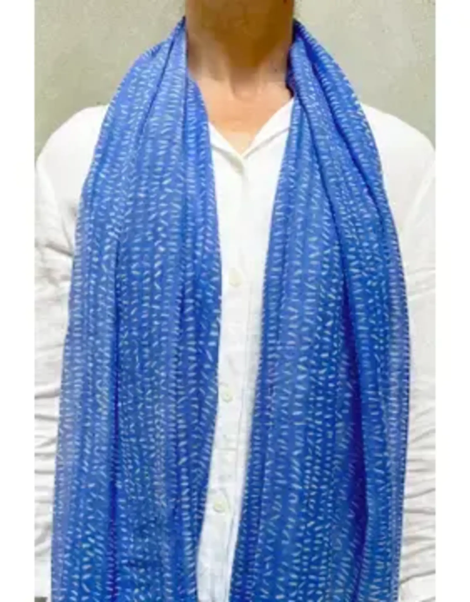 See Design Color Rocks Blue Grey Wool Scarf 30 x 70