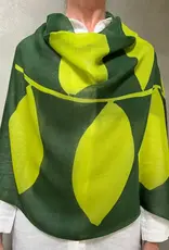 See Design Forest Citron Wool Scarf 30 x 70