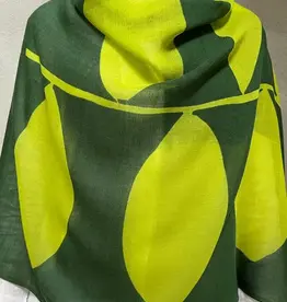 See Design Forest Citron Wool Scarf 30 x 70