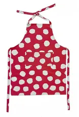 See Design Apron- Big Smudge Dot Red