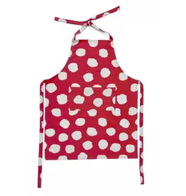 See Design Apron- Big Smudge Dot Red