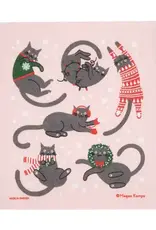Cose Nuove Dishcloth 8x6.8 - Christmas Cats