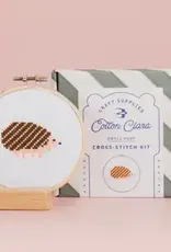 Cotton Clara Cross Stitch Kit- Hedgehog
