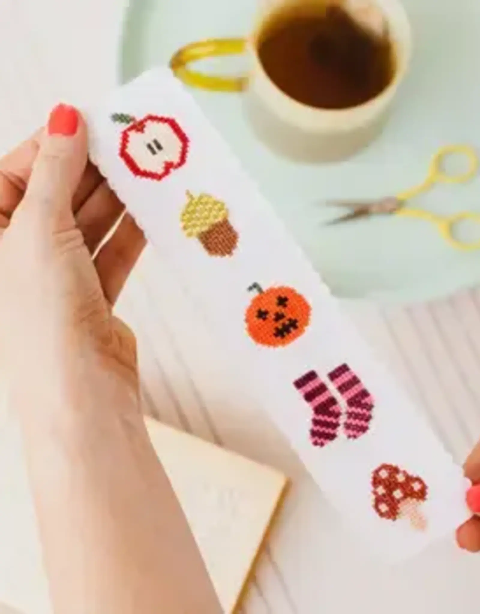 Cotton Clara Cross Stitch Bookmark Kit- Autumn