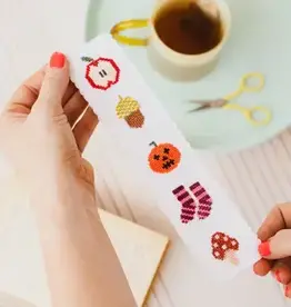 Cotton Clara Cross Stitch Bookmark Kit- Autumn
