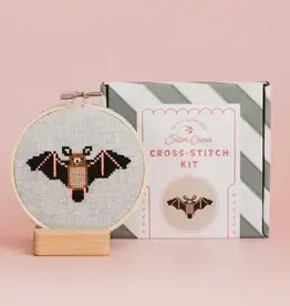 Cotton Clara Cross Stitch Kit- Bat