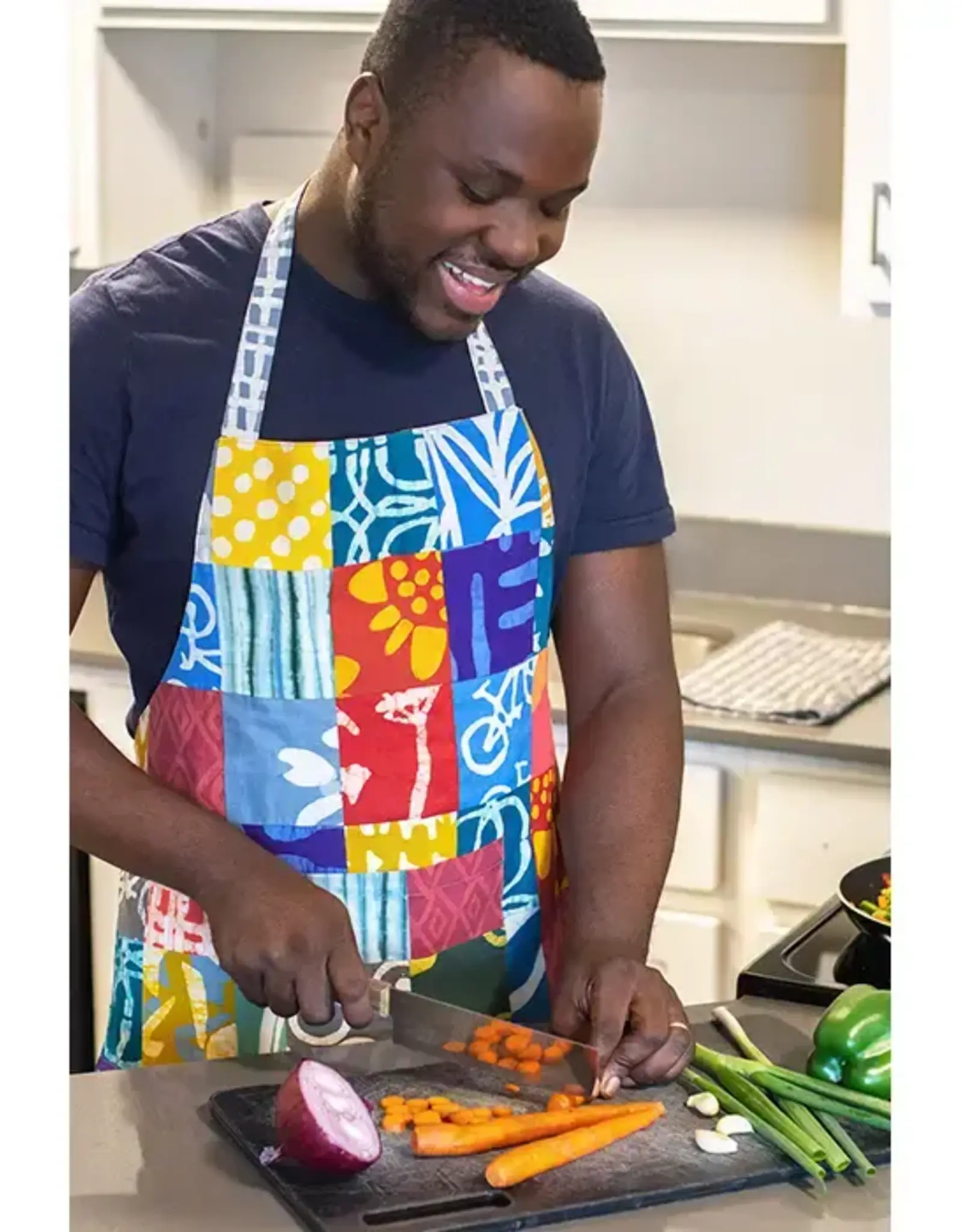 Global Mamas Apron Reversible - Patchwork- Assorted