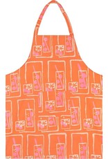 Global Mamas Apron Reversible- Mocktails- Orange Organic
