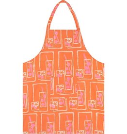 Global Mamas Apron Reversible- Mocktails- Orange Organic
