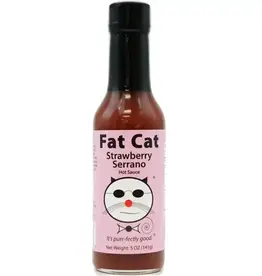 Fat Cat Strawberry Serrano Hot Sauce- 5 oz