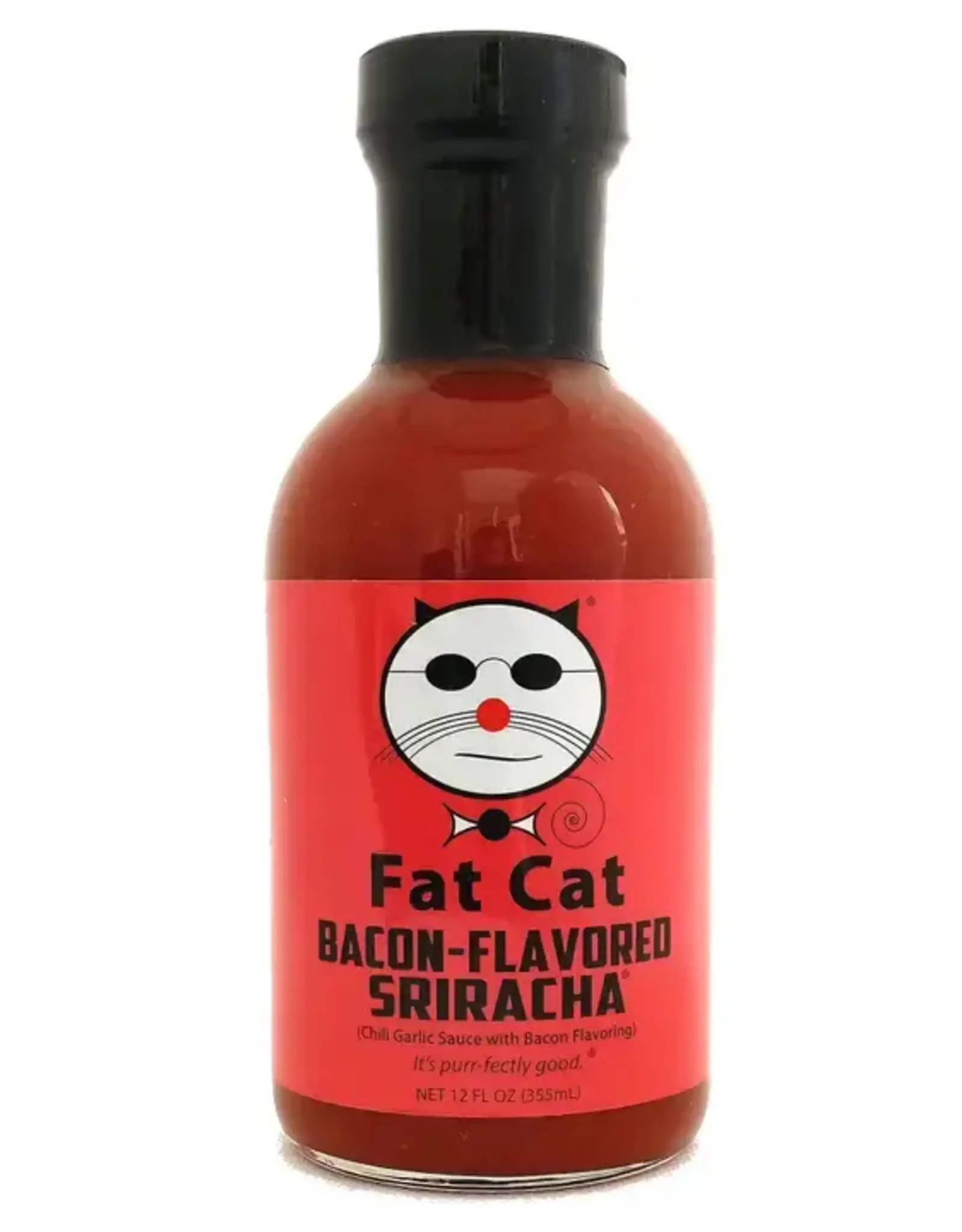 Fat Cat Bacon-Flavored Sriracha- 12 oz