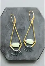 David Aubrey Jewelry LEXE47 Jade and Blue Montana Earrings
