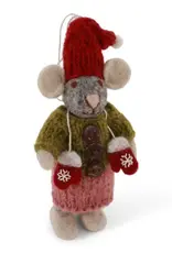 Gry & Sif 21025 Small Grey Mouse W/Skirt 4.75"