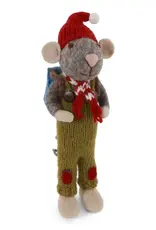 Gry & Sif 80925 Big Grey Mouse W/Pants & Backpack 10.75"