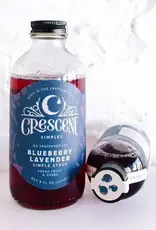 Crescent Simples Blueberry Lavender Simple Syrup 8 oz