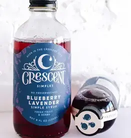 Crescent Simples Blueberry Lavender Simple Syrup 8 oz