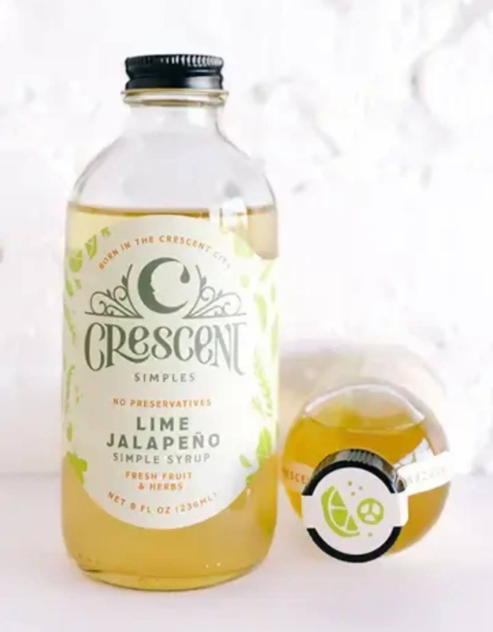 Crescent Simples Lime Jalapeno Simple Syrup 8 oz