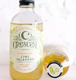 Crescent Simples Lime Jalapeno Simple Syrup 8 oz