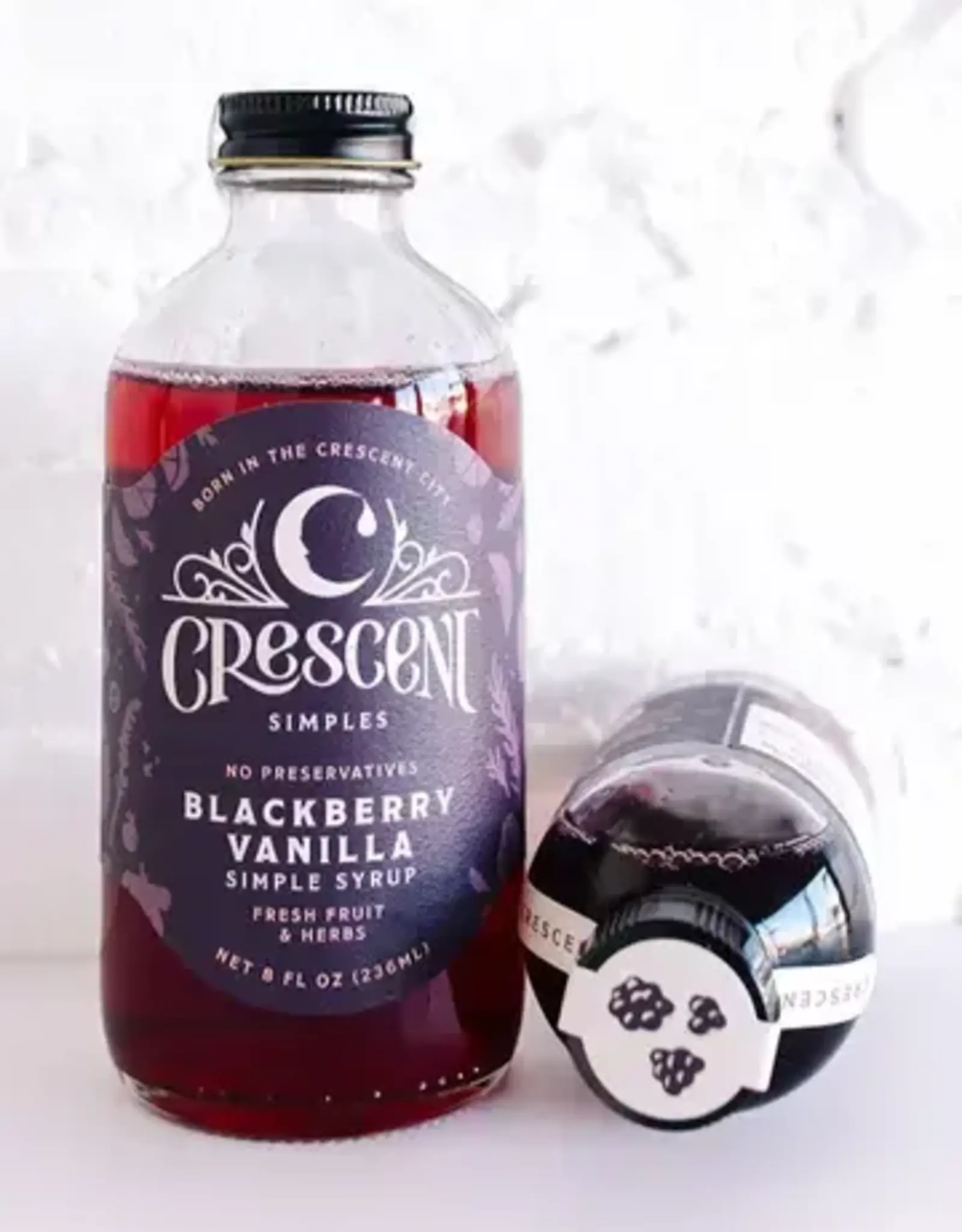 Crescent Simples Blackberry Vanilla Simple Syrup 8 oz