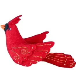 DZI Handmade Tree Topper- Cardinal