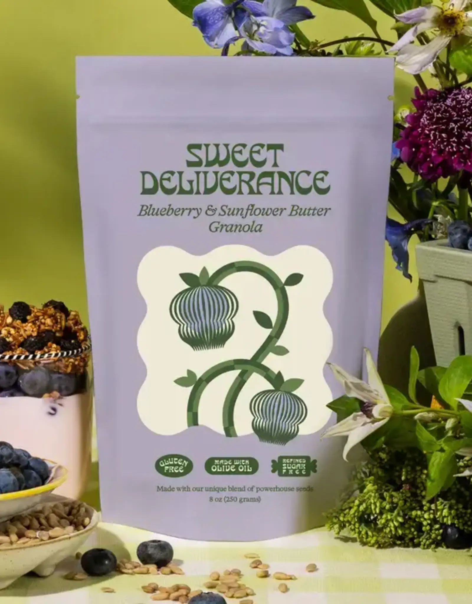 Sweet Deliverance Blueberry & Sunflower Butter Granola