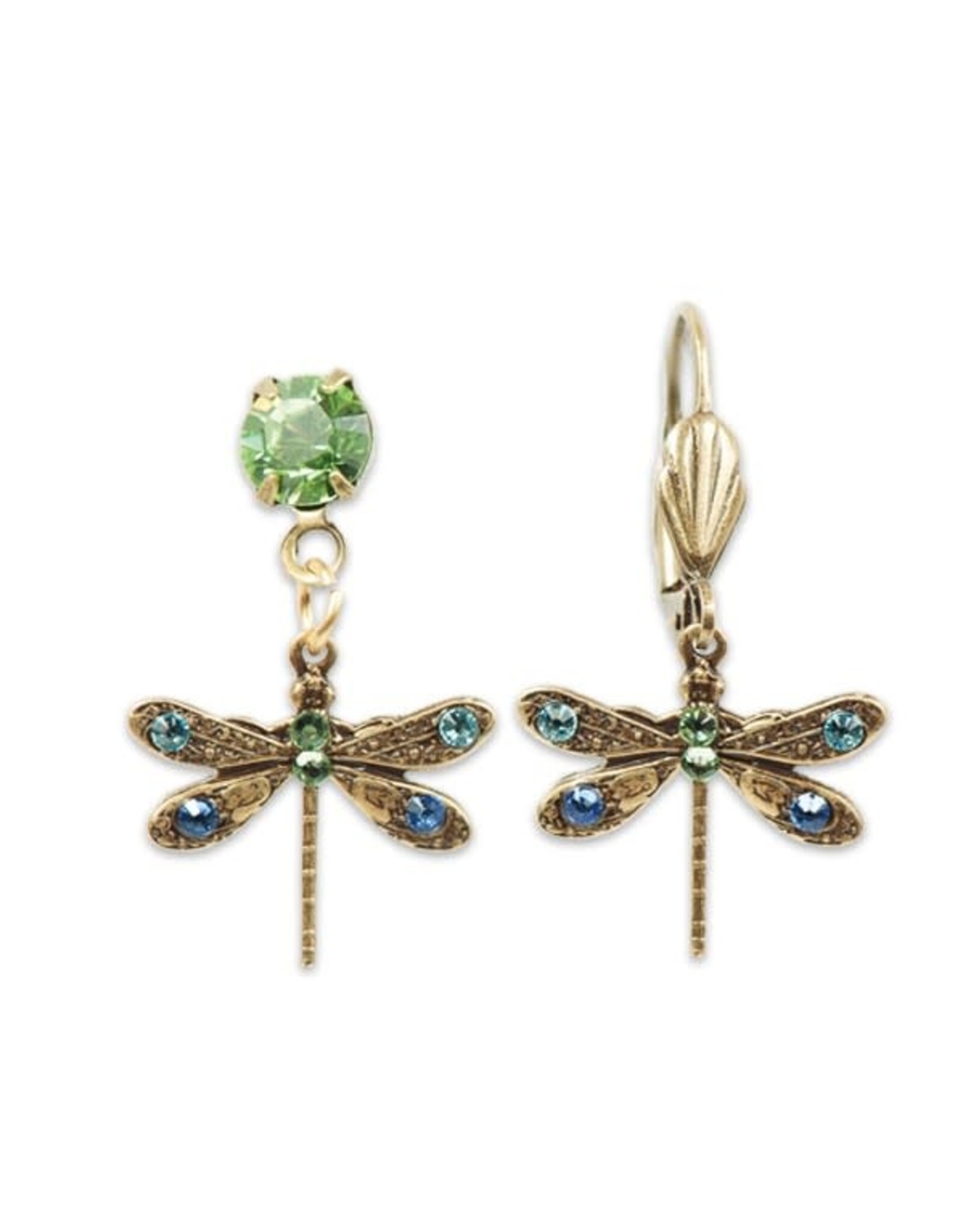Anne Koplik Brass Whimsical Dragonfly Earring EB05036MUL