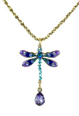 Anne Koplik Dragonfly Necklace With Crystal Drop NS4958AMUL