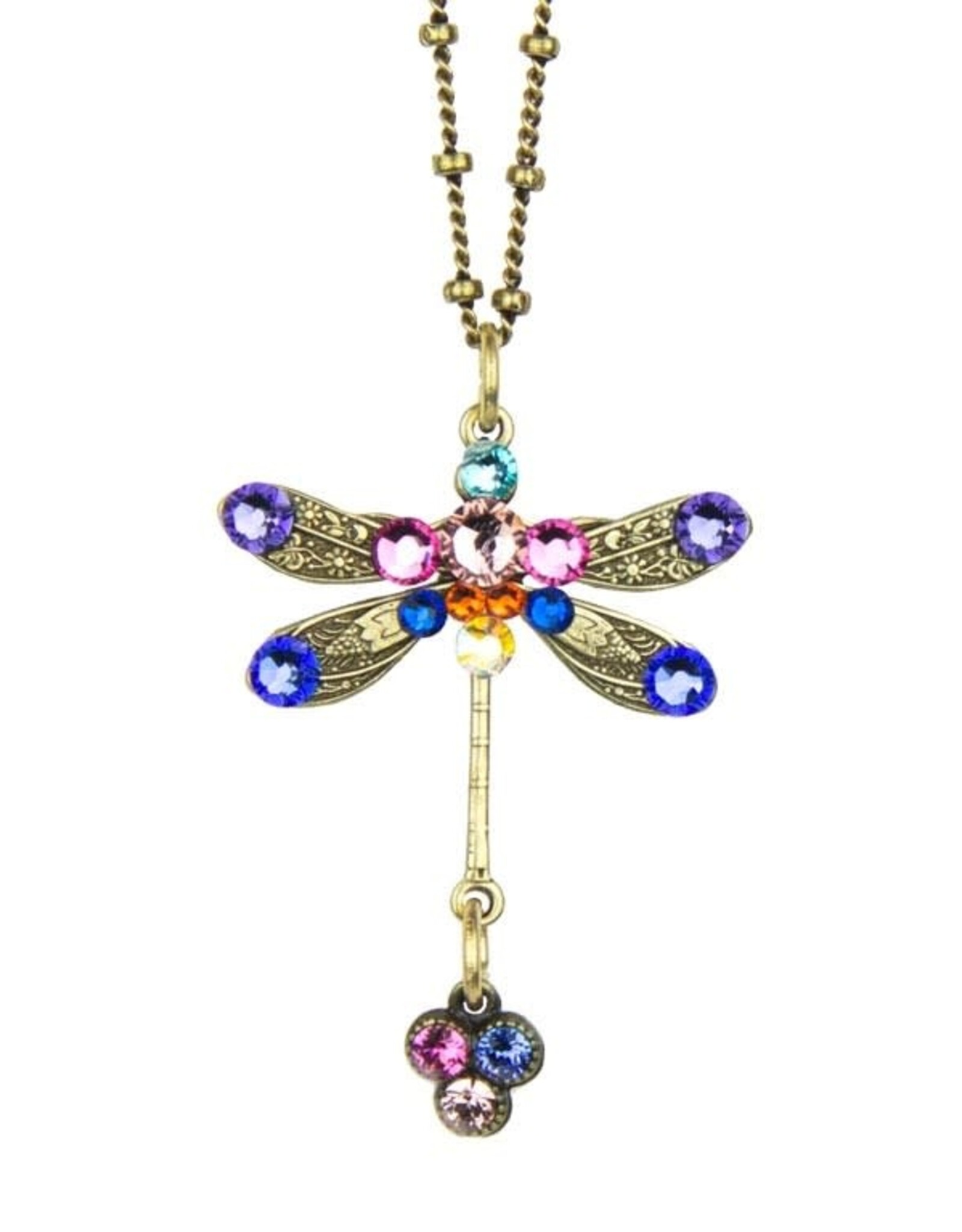 Anne Koplik Dragonfly Necklace With Triple Drop NS4726AMUL