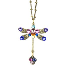 Anne Koplik Dragonfly Necklace With Triple Drop NS4726AMUL